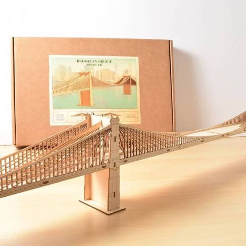 Now available in our shop 4 foot Brooklyn Bridge model kit! #thomashouhadesigns #brooklyn #bridge #n