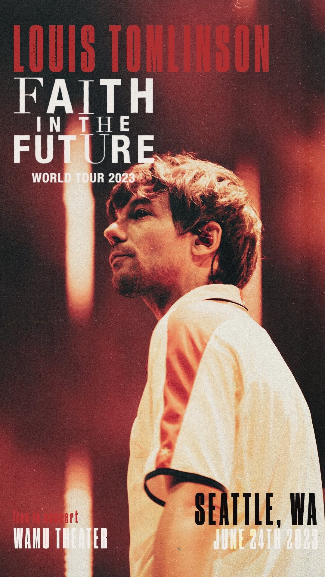 2023 Louis Tomlinson Faith In The Future World Tour Poster