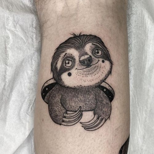 Sloth Tattoo Ideas For Those Who Take Things Slow ω