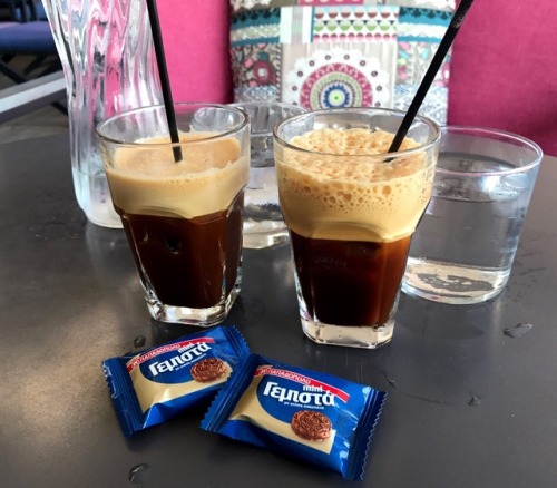 thefoodarchivist:Espresso Freddo; an almost daily treat whenever we’re in Greece