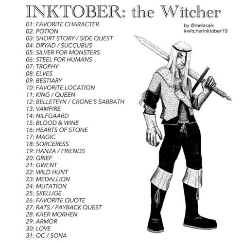 melasaik:SOOO it’s one month until Inktober and I’m hyped! I had a lot of fun during las