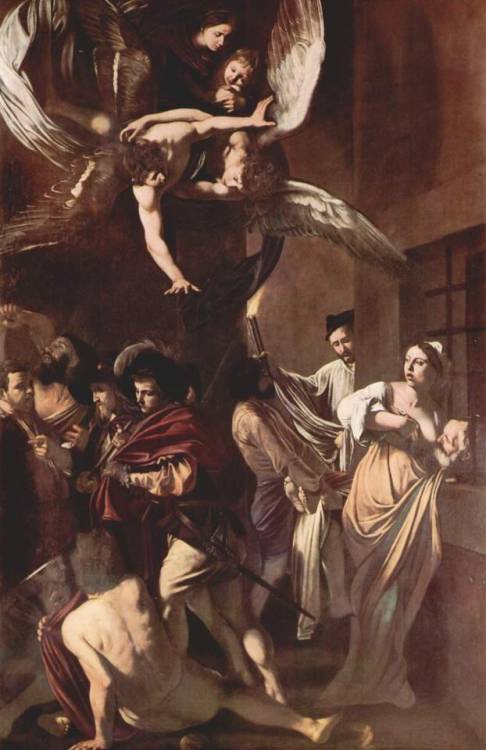 artist-caravaggio:The Seven Works of Mercy, 1607, CaravaggioSize: 260x390 cmMedium: oil, canvas