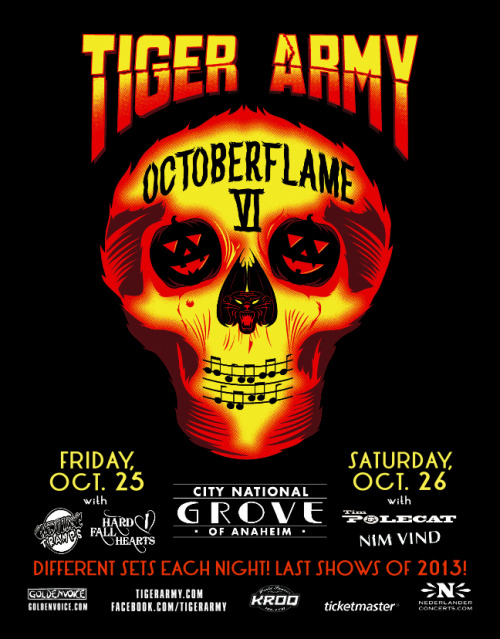 Excited to attend on the 25th. See you there! nick13: OCTOBERFLAME VI FULL LINEUP ANNOUNCED! Night O