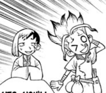 *thinks About How Gen Is Always Next To Senku Bc He Wants To Win Him Over And He Wants Senku To Like