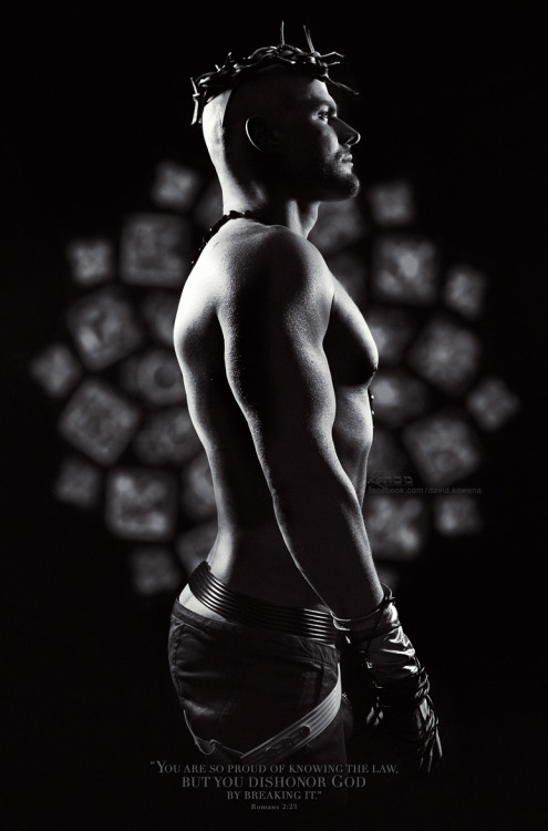 gay-erotic-art:  artofdavidkawena:  ✝INRI✝ CREDITS - PHOTOGRAPHY - David Kawena facebook.com/david.kawena FASHION - Nick Stryker www.nickstryker.com STYLING AND ACCESSORIES - David Kawena/Nick Stryker  MAKE UP AND HAIR - David Kawena  LIGHTS - David