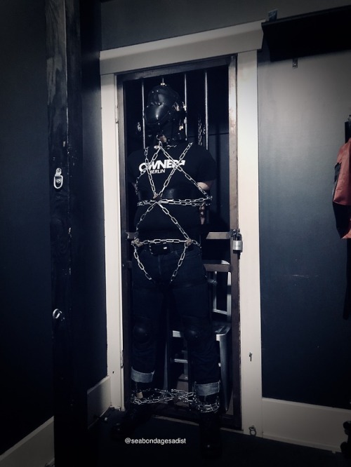 Resistor gets increasing more and more bound for further torture.  It begins with a hood, followed b