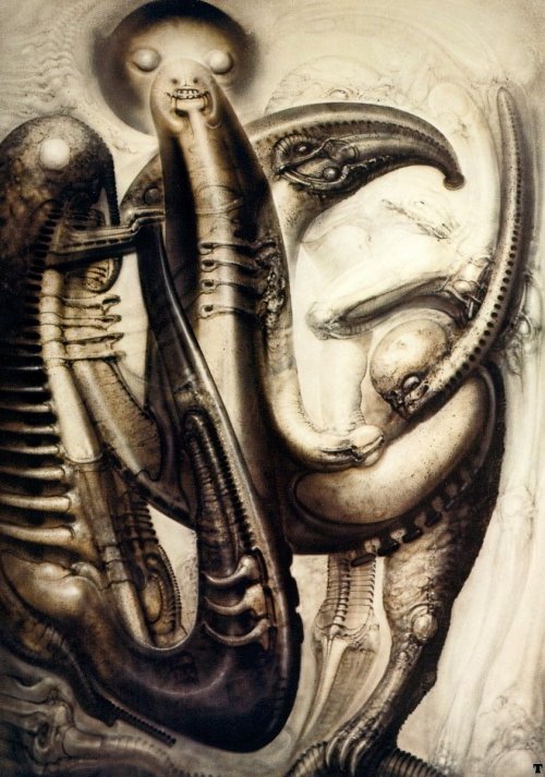 artsytoad:H.R. Giger, Mordor IV  www.artsytoad.tumblr.com  