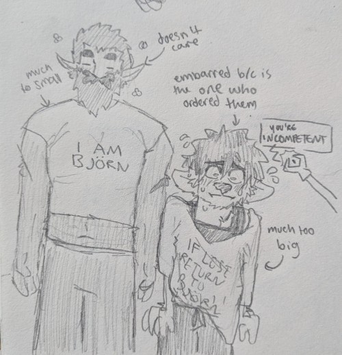 Bjrn And Aglet Doodle For The Soul Because He Is So Dad Material And Aglet Has No Parents (perfect Adoption