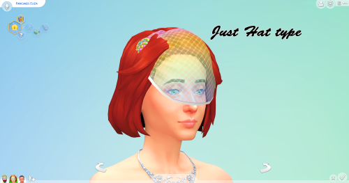 aithsims4: I wanted to use the veil for another hairstyle.  Just separated that and I fixed to 