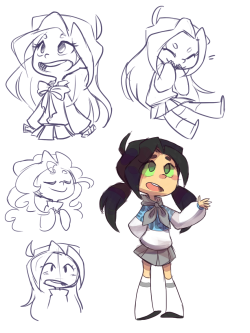 ya-ssui:  mar’i doodles from last year that I found in my external hard drive. here, just take ‘em.  O oO &lt;3