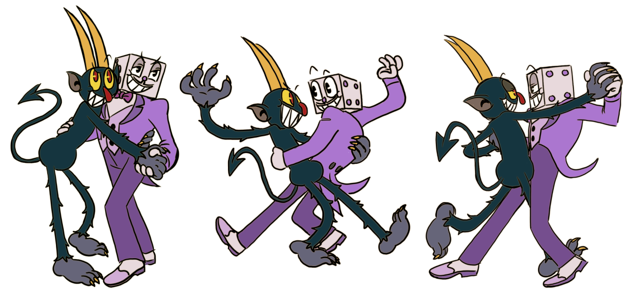 Cuphead Show I Heart King Dice Sticker 