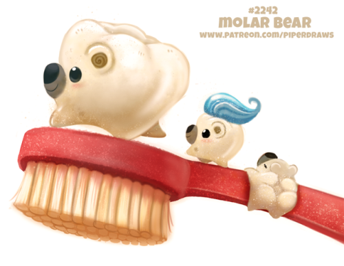 cryptid-creations - Daily Paint 2242. Molar BearPrints available...