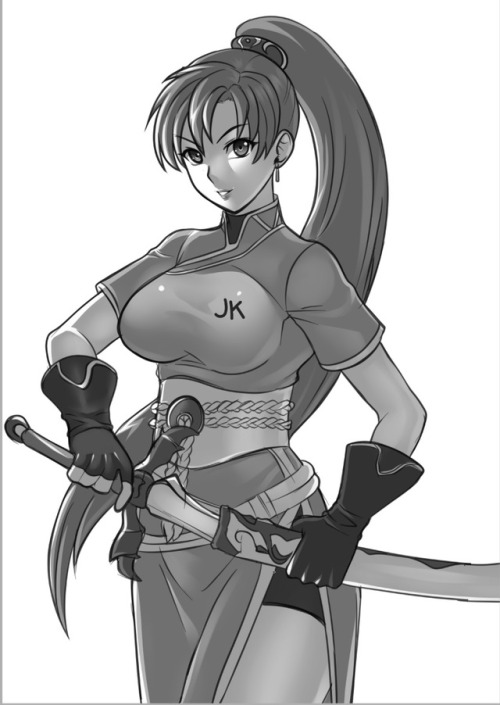jadenkaiba:Sketch Time with Lyndis Fire Emblem Warriors version :) <3 <3 <3