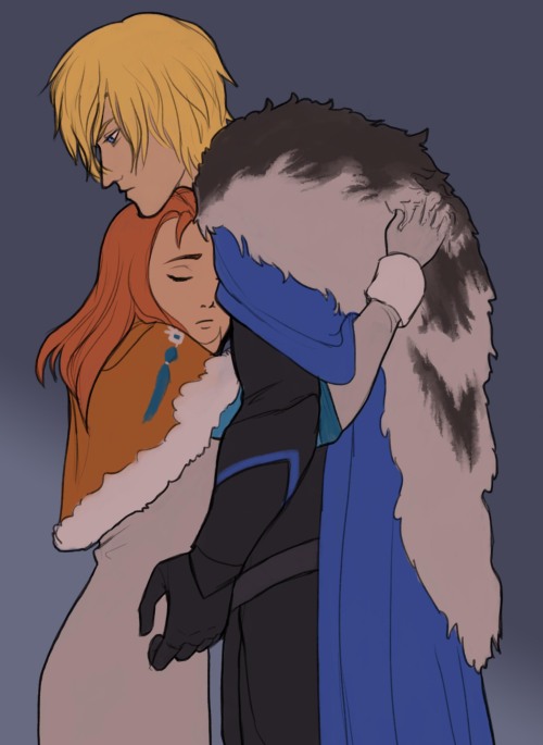 I did a series of everyone in Blue Lions giving Dimitri a hug! Because someone had to!!