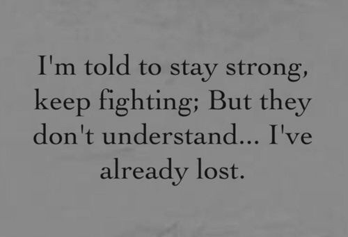 ccfallingaway:  I’ve lost a long time ago. 