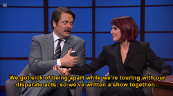 saintcaffeinated:  [x] Megan Mullally and Nick Offerman’s marriage inspires me.