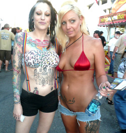 punkned:  Barely dressed in public - Part