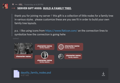 dayslily:     #   *   SERVER  EXCLUSIVE  !  join my discord server to gain access to this ‘family no