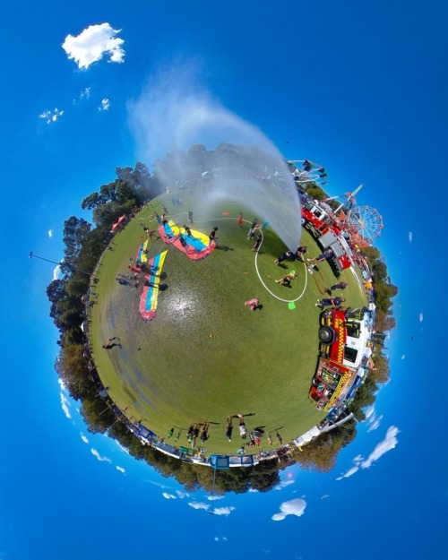 Festival World - I had fun today exploring the Knox Festival with my new 360 camera. The local fire 