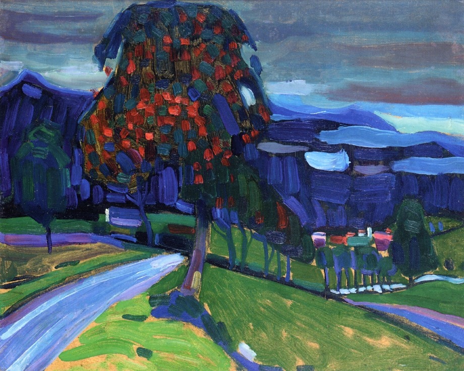 lonequixote:  Wassily Kandinsky. Autumn in Murnau. 1908.Â  
