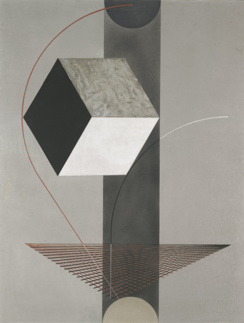 Proun 99El Lissitzky (Russian; 1890–1941)ca. 1923–25Water soluble and metallic paint on wood Yale Un