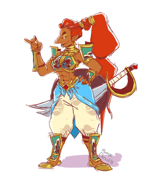 moxieiii: I’ve been playing BOTW again and IT’s STILL GREAT. I love love love that they finally expanded on the Gerudo! My only gripe is the high heels, but I adore that they’re 8 feet tall and have rock hard abs. I wasn’t too crazy about Urbosa’s