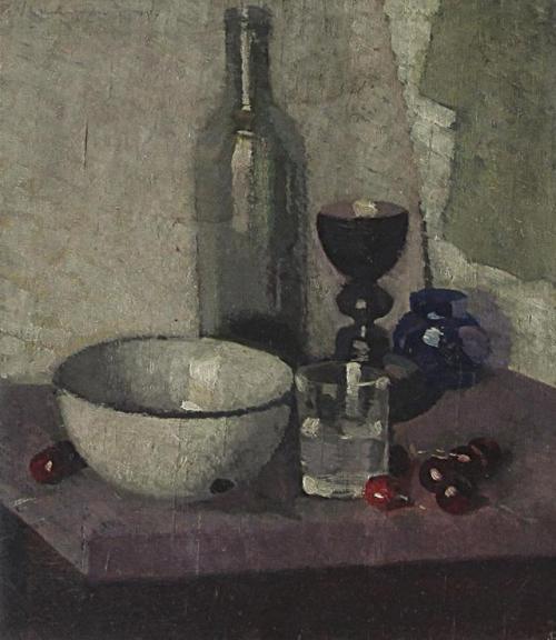 Still Life   -    Zolla Venanzio, 1927Italian,1880-1961 Oil on panel, 32 x 28 cm. (12.6 x 11 in.)