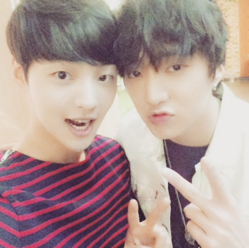 fy-winner:  [150613] kim minjae instagram update with seungyoonDid you watch #Producer well?? P