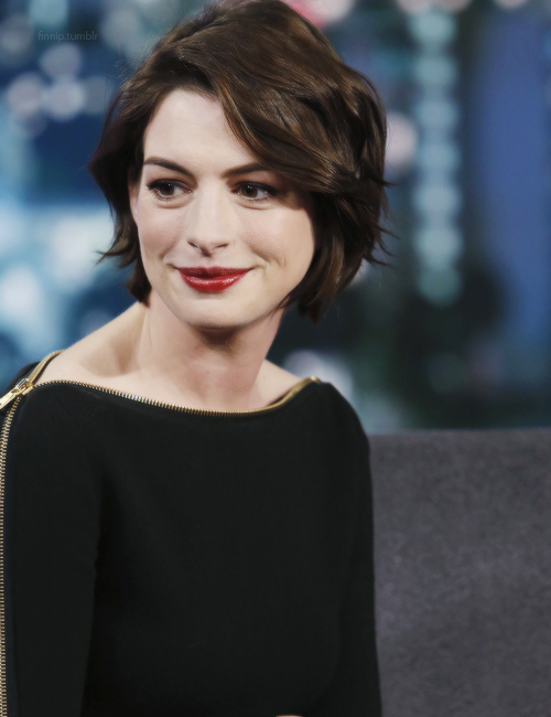 rsharmon-blog:  Anne Hathaway - Jimmy Kimmel Live - January 5, 2015