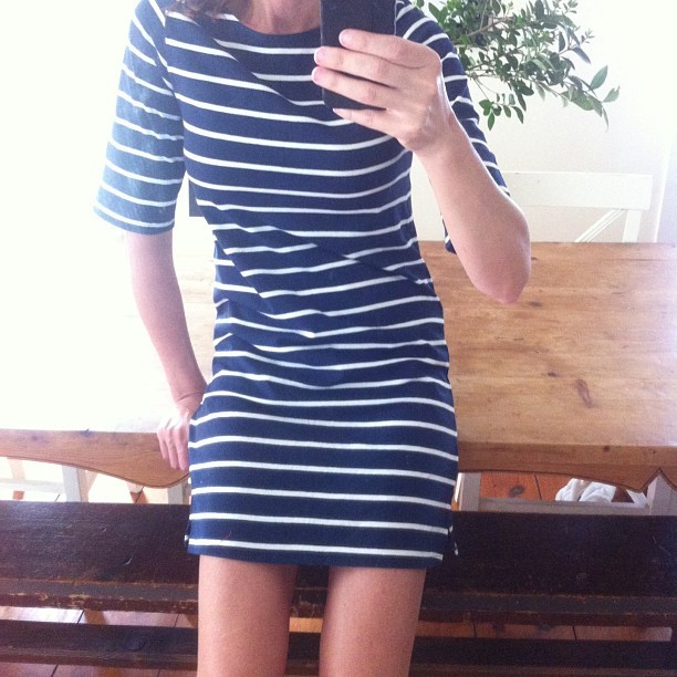 So.. I bought my fourth of July dress… @walmart. For real. And I think it’s my new favorite. $6.43. #score! #ootd #wiw #nautical #stripes #fashion #fitmom #foodie #preppy #preppystyle #prepster #fourthofjuly