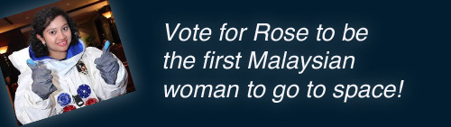  I’m sure most of you have seen the original post about this. In short,  Rose entered and endured training/testing to become a finalist in this contest. If she wins, she’ll be flown from Malaysia to Florida to go to space camp. Sexist jerks said