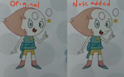 I scribbled a nose onto the Pearl mystery