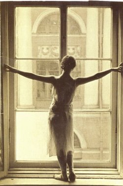 Tsiskaridze:  I Love This Photo Of Alla Shelest Standing On A Windowsill In Vaganova