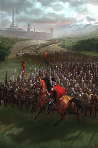 uesp:Pictured: The Legion on march from the Imperial City.