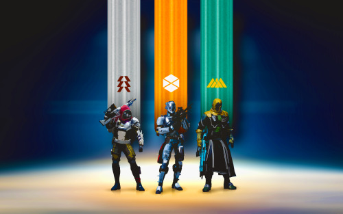 thisguygames:  destiny classes  I couldn’t help but choose Warlock for the beta, just because of that trench coat. Dammit.