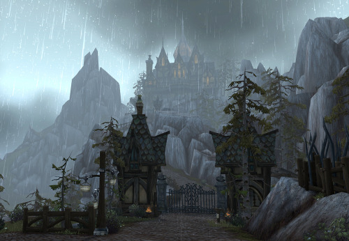 wowkingofbeans:  Gilneas.  I’ve made, like, a dozen Worgen because I love this area so much