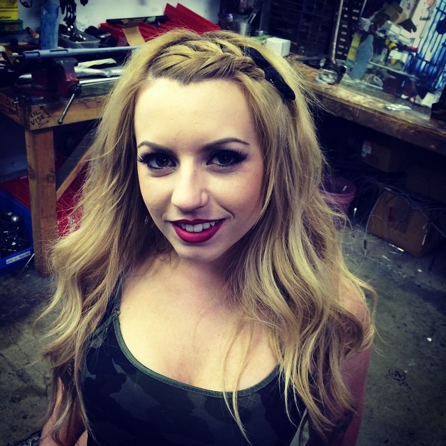 Got the one and onlyÂ @omgitslexiÂ in the shop shooting today!! #damn!