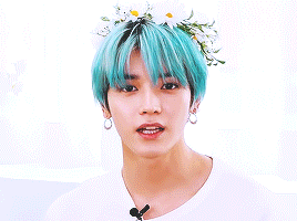 Taeyong With Blue Hair