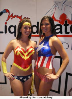 nerdynakedgirls:  From http://www.sex.com/picture/7549847-cosplay-bodypaint/
