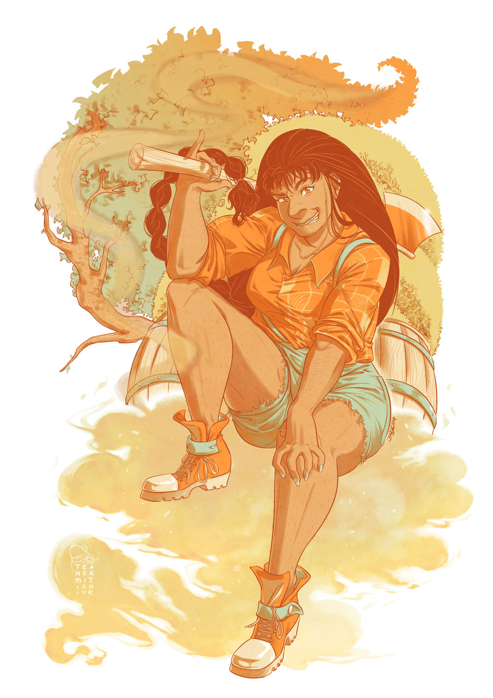 teahermitcomics:  Finally getting around to posting this one off piece for an artbook