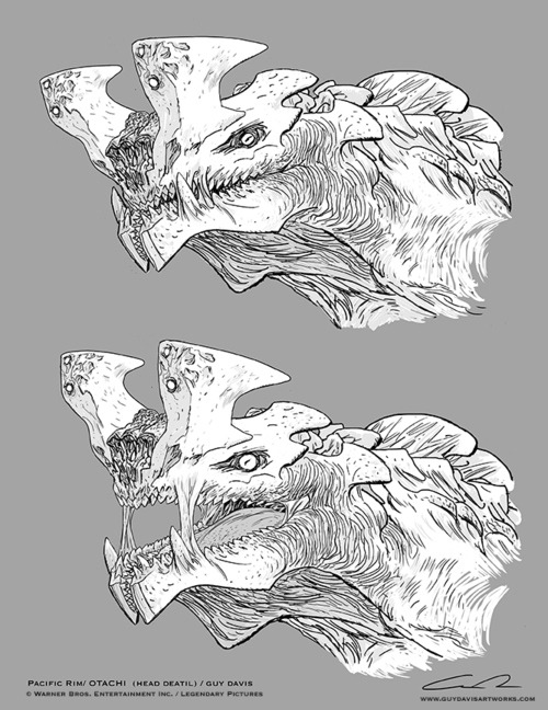 kristaferanka:  2chainzinsidevoice:  conquerorwurm: Guy Davis - Kaiju Concept Art