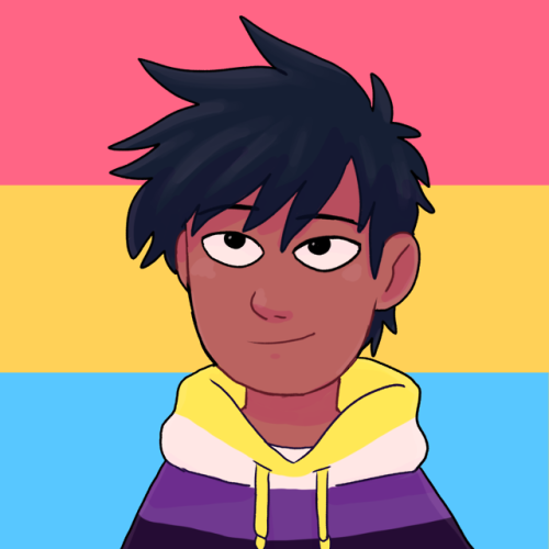 frostios: bro happy fuckin pride month ritsu is pan and nb and goes by he/him pronouns