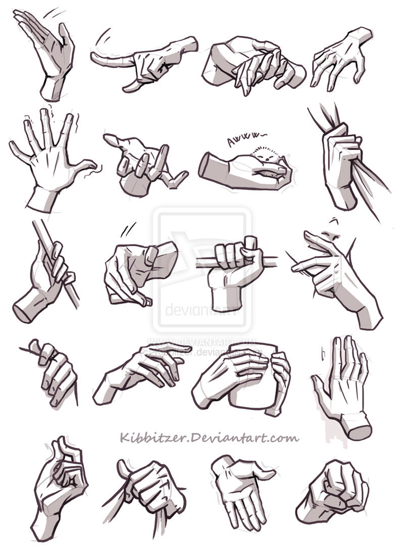 Anime Hand Poses  Free Drawing References