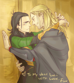 florbe-triz:  A little present for booty-loki … I’m always so late, it’s been a week since her birthday aslkjkdhldsTe adoro Luci!&lt;3