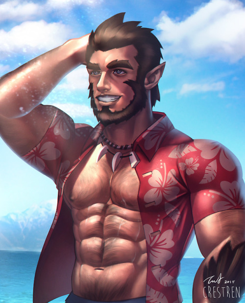 crestren: Ayy another Monster Prom thing I did but with ya boi, Scott. Had to tweak a bit of hi