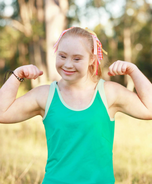 samfangirlism:  toesonlace:  angelclark:    A Teen With Down Syndrome Just Landed A Modelling Contract   Madeline Stuart, the courageous and inspiring teen model with Down syndrome whose story we first told here, has just landed her first major modeling