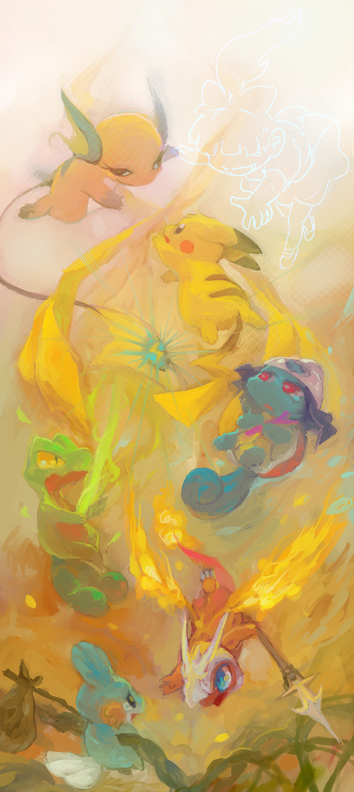 ouroporos:  Contributed art for 2003PokeRPG fan movie :&gt; 