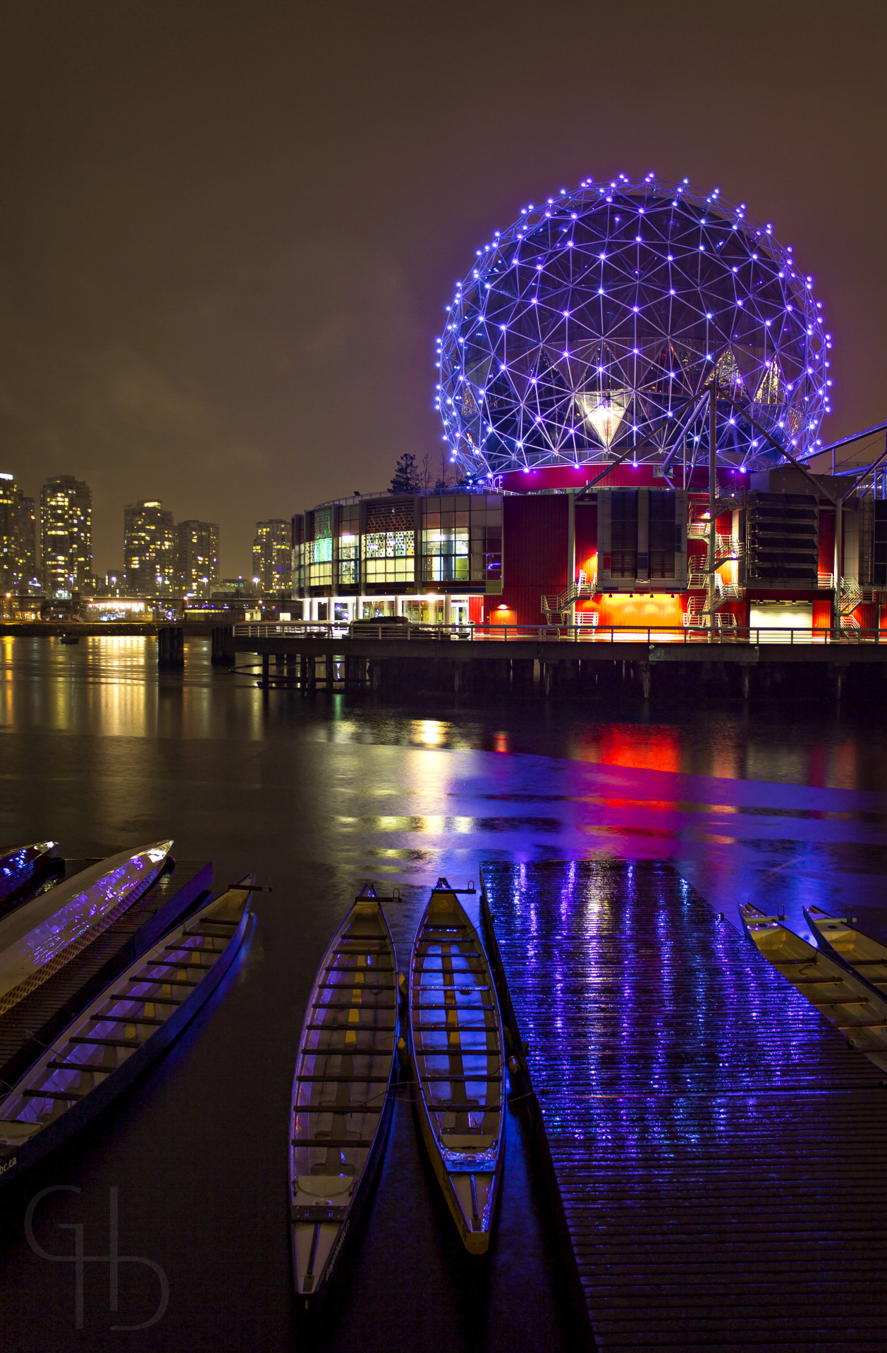 glasshalfdelicious:  Day 356 - Purple Rain Rain-drenched boats and planks in False