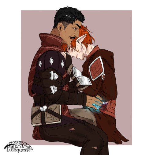 luinquesse:Aftermath of the Corypheus fight, waiting for a healer. Dorian tries to help in the meant