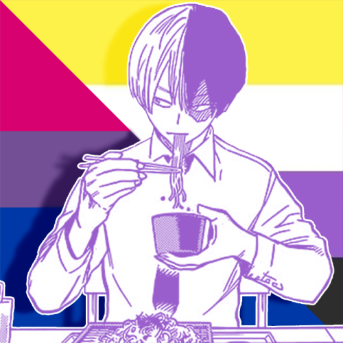 mlm-kiri: Bisexual non-binary Todoroki icons requested by Anon!Free to use, just reblog!Requests are